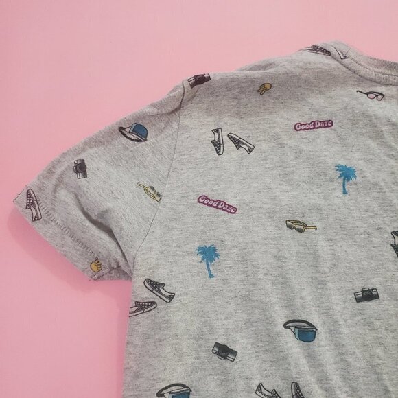 🌴 Aeropostale Summer Palm Tree Vans Peace Short Sleeve T-Shirt 🌴 - Picture 8 of 12